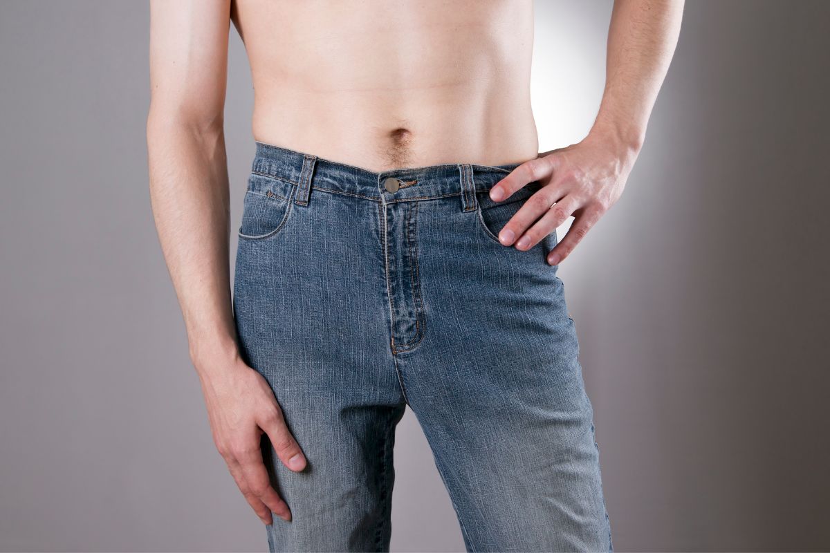 Man wearing jeans
